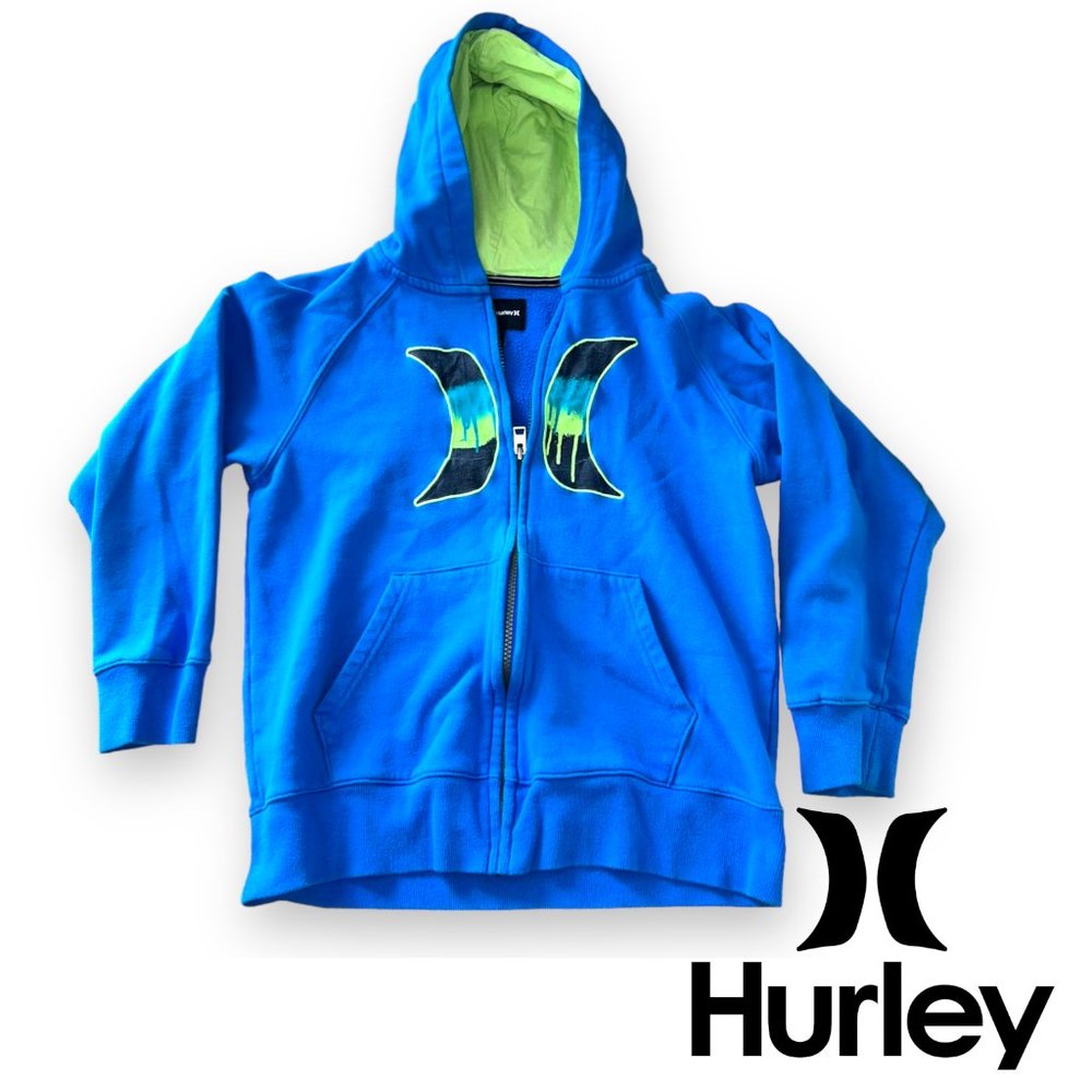 🍃2/$20🍃 Hurley Kids' Zipup Hoodie, Blue, Large